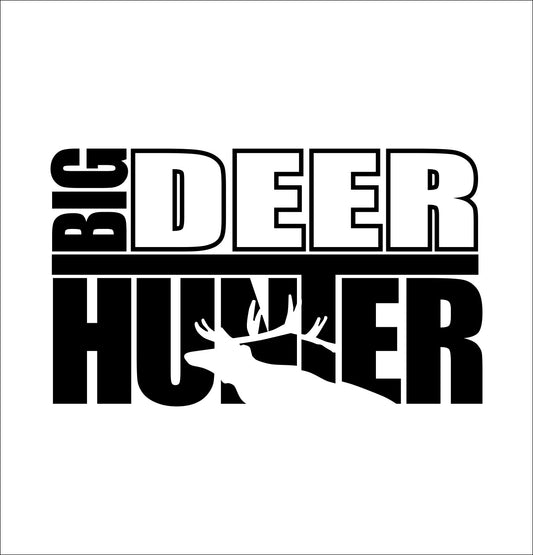 Big deer hunter hunting decal