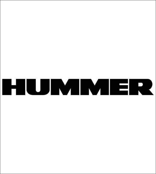 Hummer decal, sticker, car decal