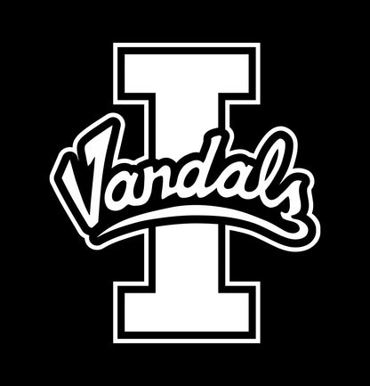 Idaho Vandals decal, car decal sticker, college football