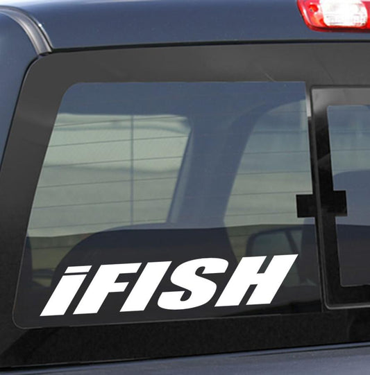 fishing decals, car decal, window sticker