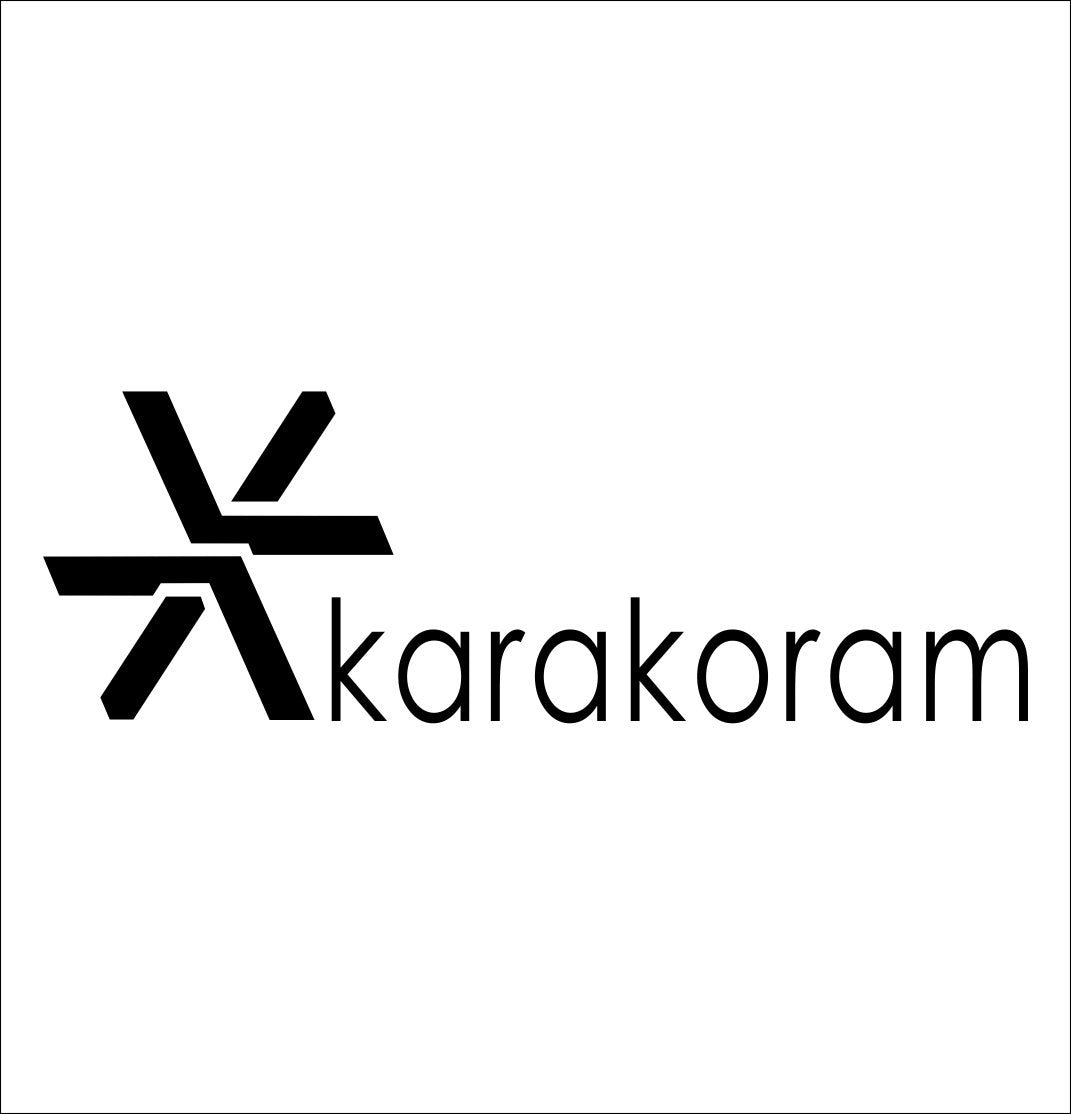 Karakoram decal, ski snowboard decal, car decal sticker