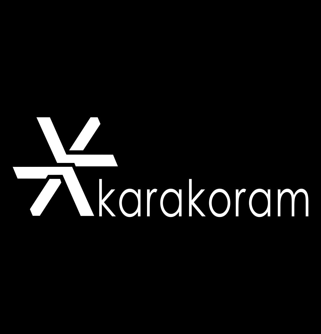 Karakoram decal, ski snowboard decal, car decal sticker