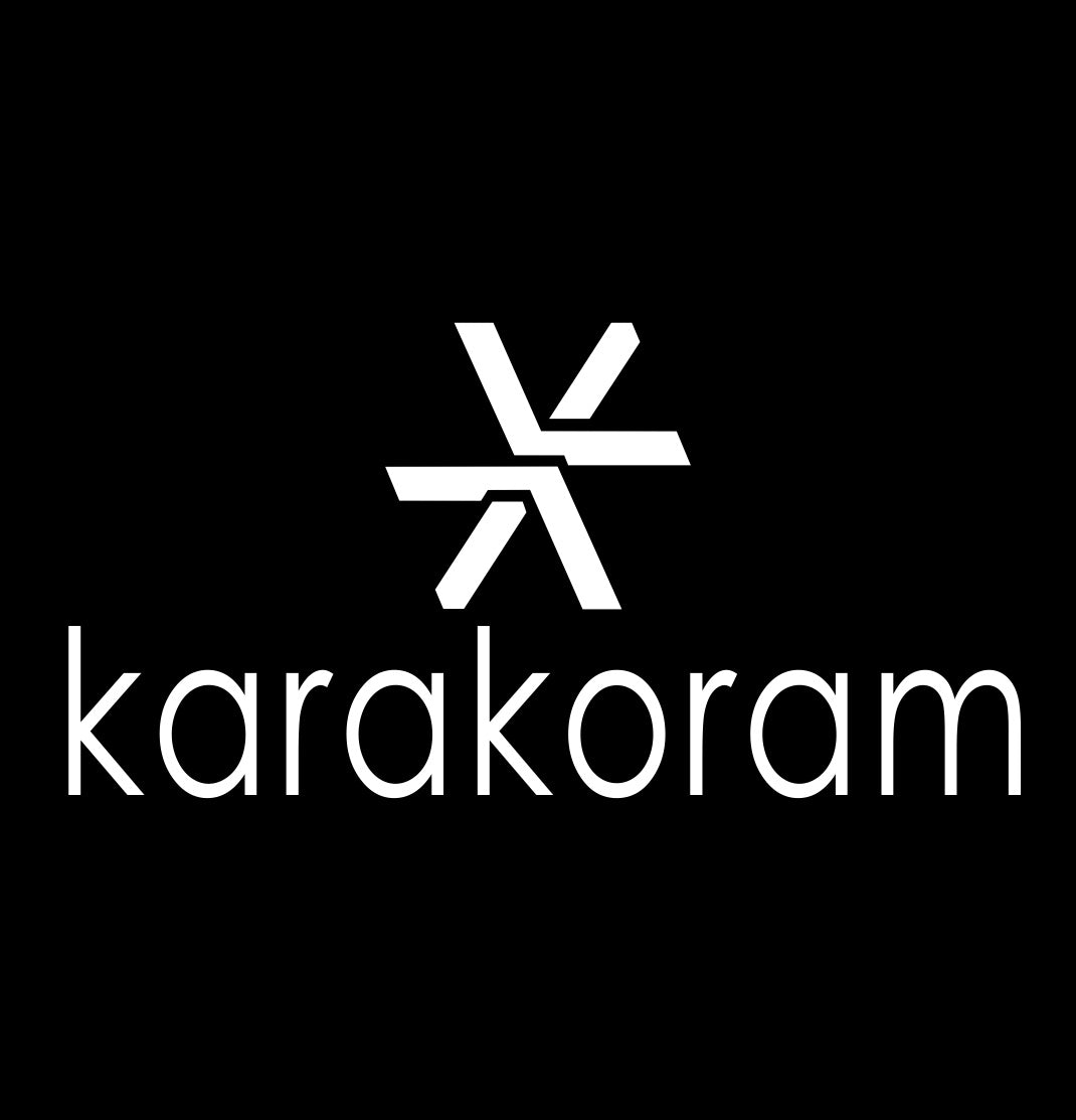 Karakoram decal, ski snowboard decal, car decal sticker