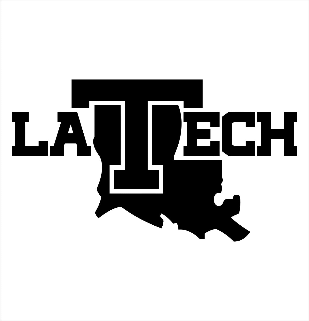 Louisiana Tech Bulldogs decal, car decal sticker, college football