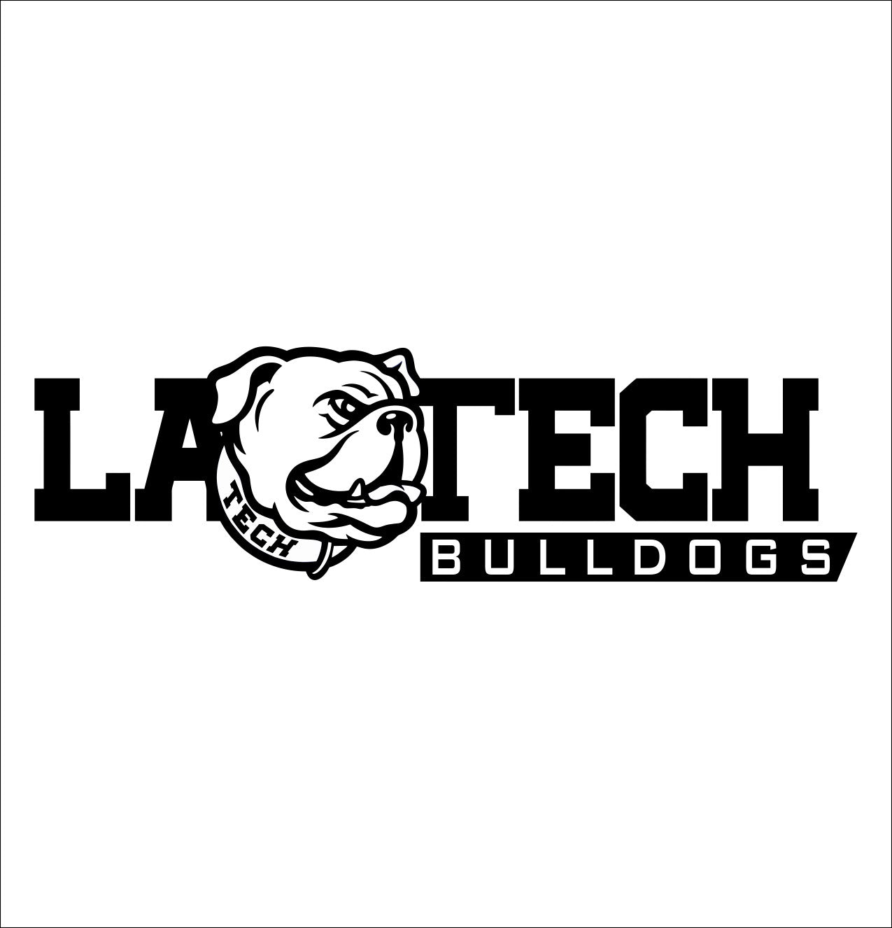 Louisiana Tech Bulldogs decal, car decal sticker, college football