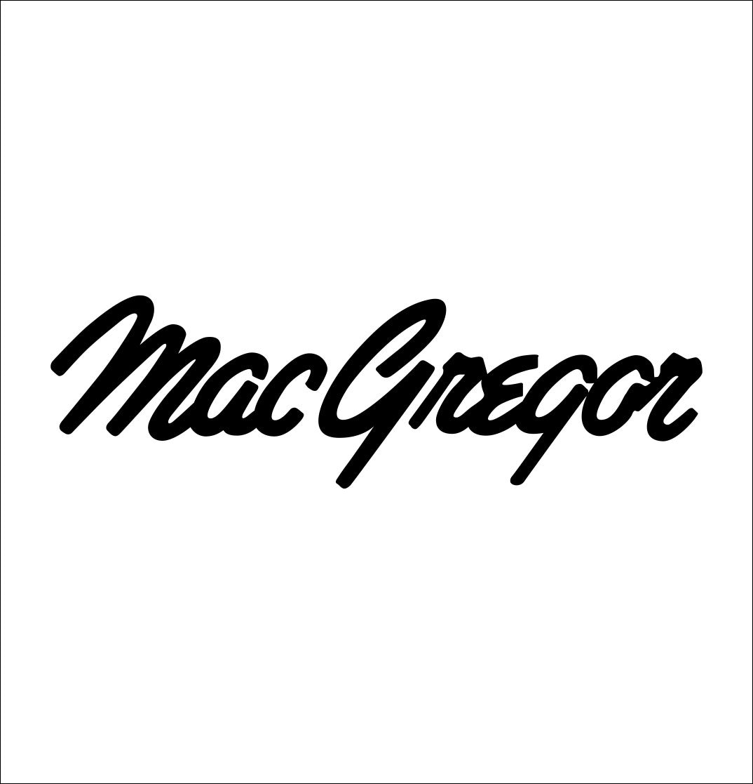 Macgregor decal, golf decal, car decal sticker