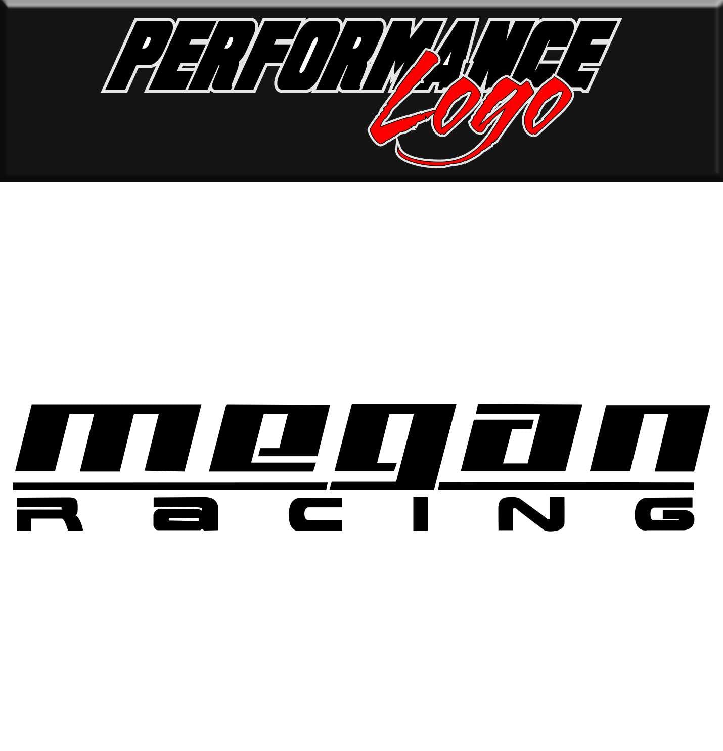 megan racing performance logo decal - North 49 Decals