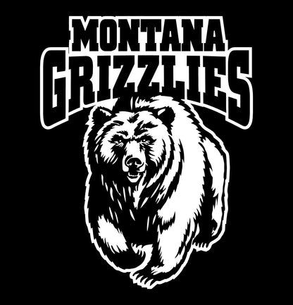 Montana Grizzlies decal, car decal sticker, college football