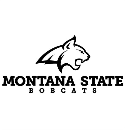 Montana State Bobcats decal, car decal sticker, college football