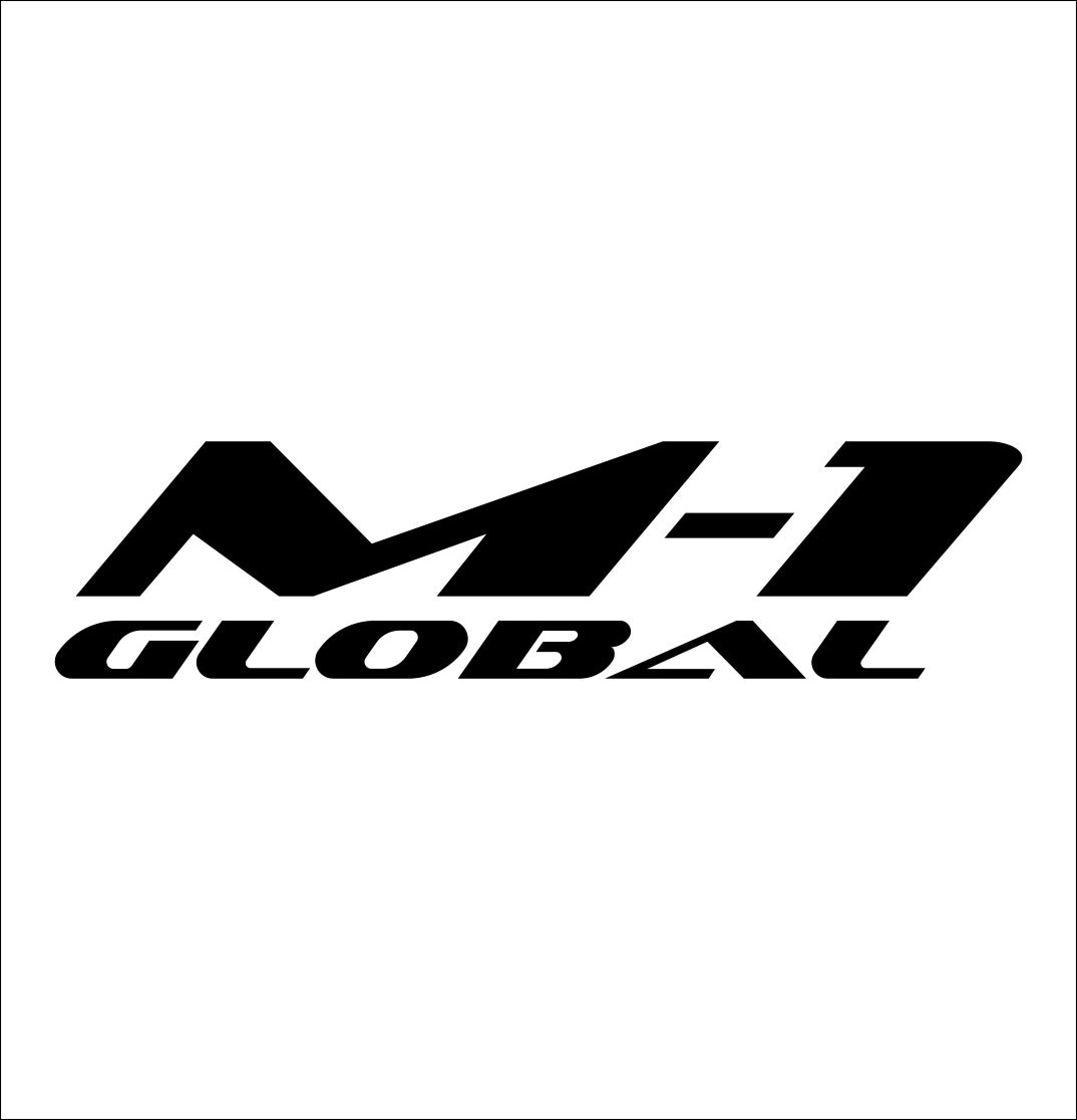 M-1 Global decal, mma boxing decal, car decal sticker