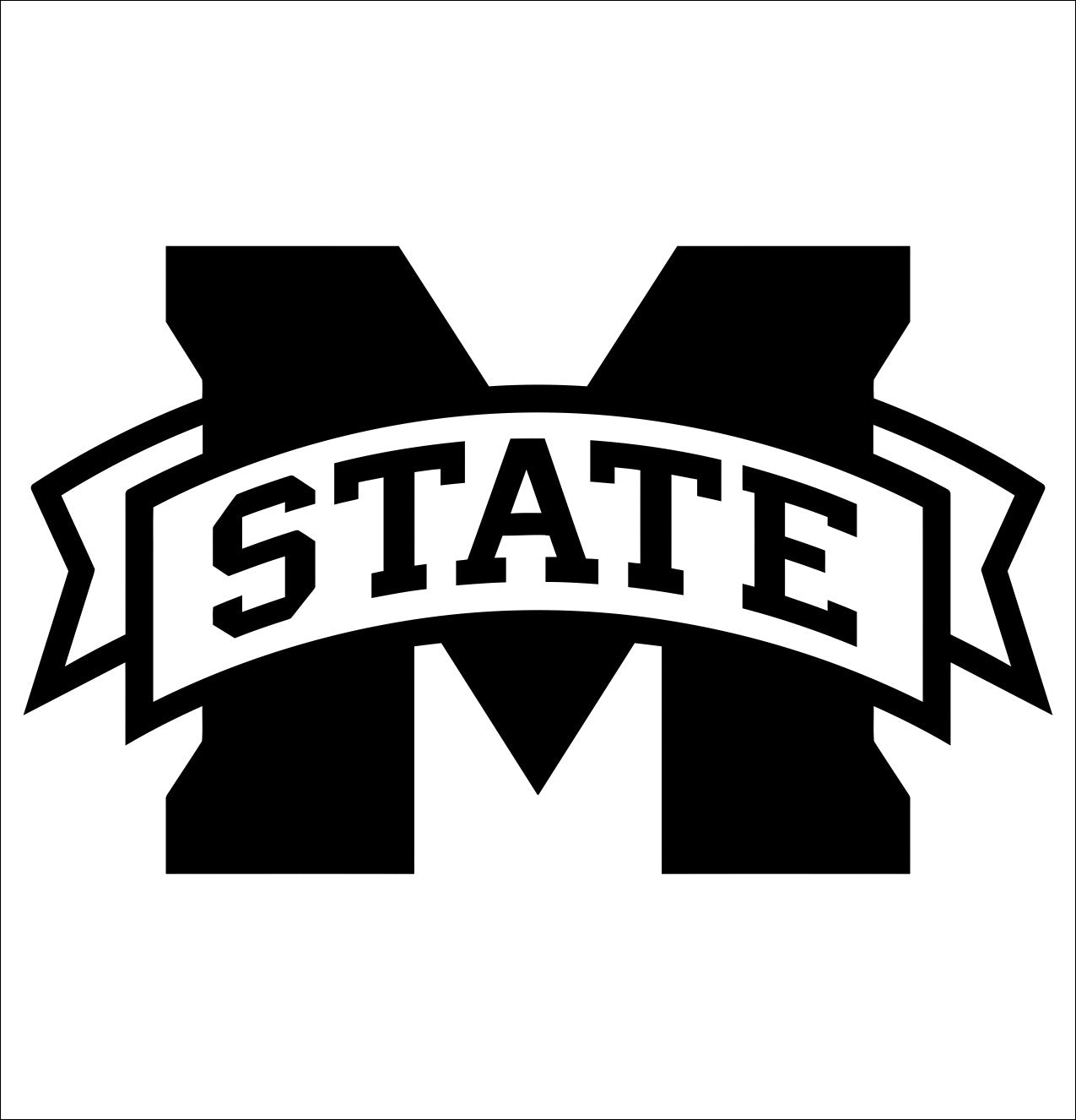 Mississippi State Bulldogs decal, car decal sticker, college football