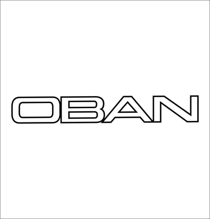 Oban Shafts decal, golf decal, car decal sticker