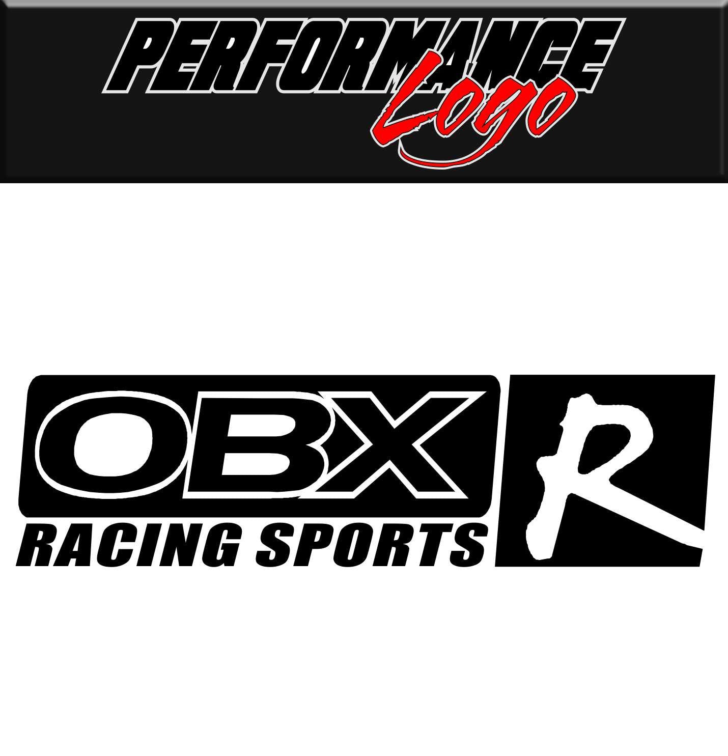 OBX Racing decal, performance decal, sticker