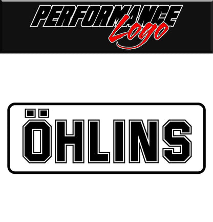 Ohlins decal, performance decal, sticker