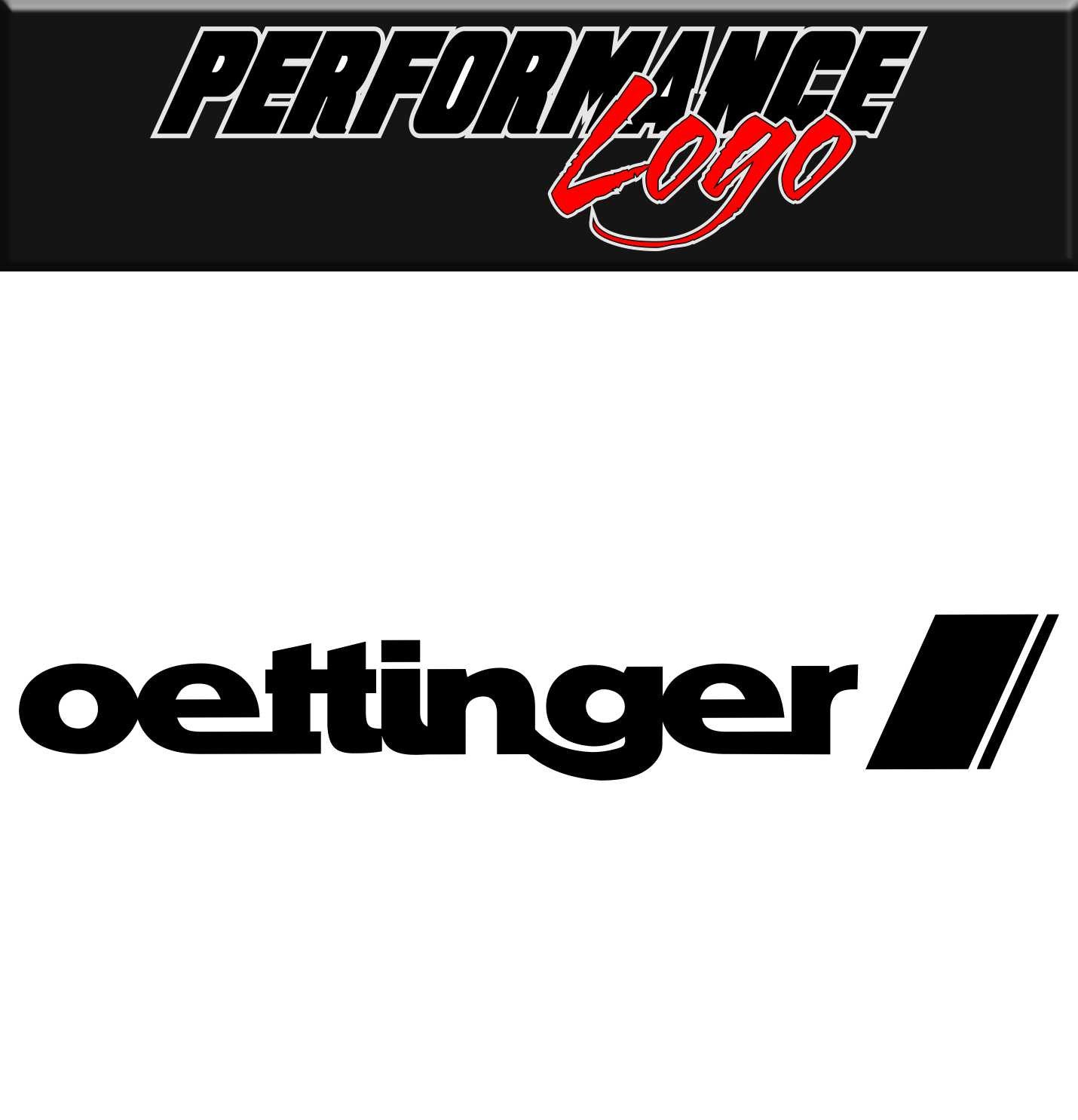 Oettinger decal, performance decal, sticker