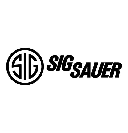 sig sauer decal, firearm decal, car decal sticker