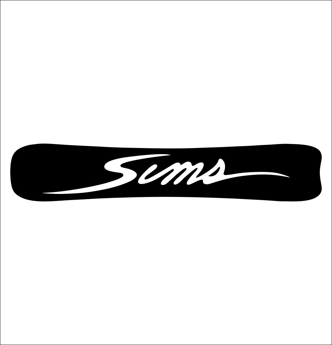 Sims Snowboards decal, ski snowboard decal, car decal sticker