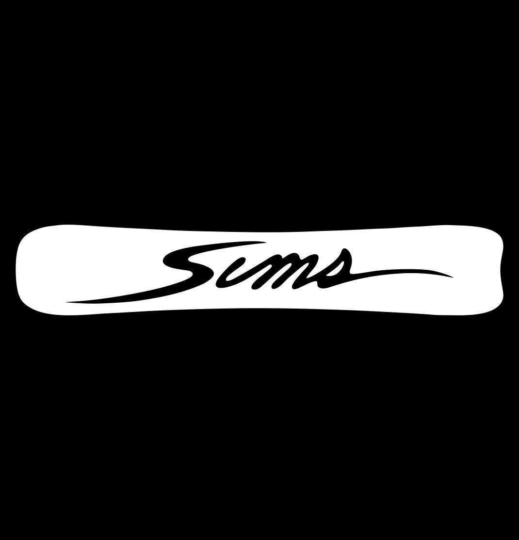 Sims Snowboards decal, ski snowboard decal, car decal sticker