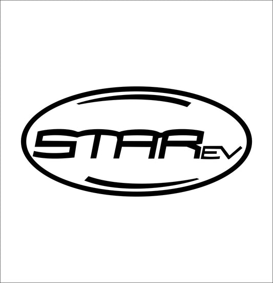 Star EV decal, golf decal, car decal sticker