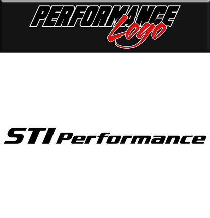 STI Performance decal, performance decal, sticker