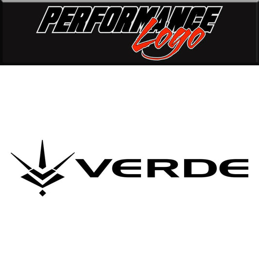 Verde Custom Wheels decal, performance car decal sticker