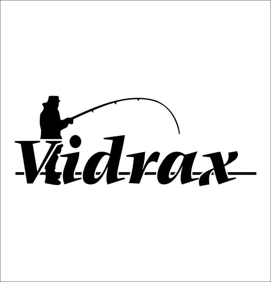 Vidrax decal, sticker, hunting fishing decal