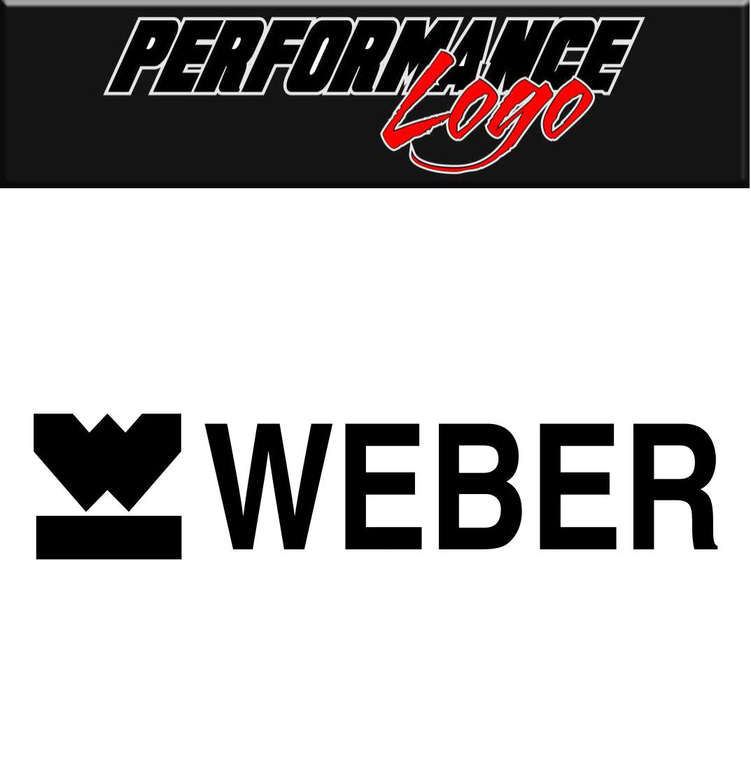 Weber decal, performance decal, sticker