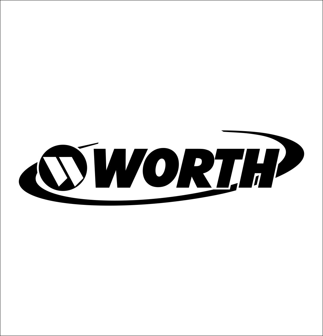 worth decal, car decal sticker