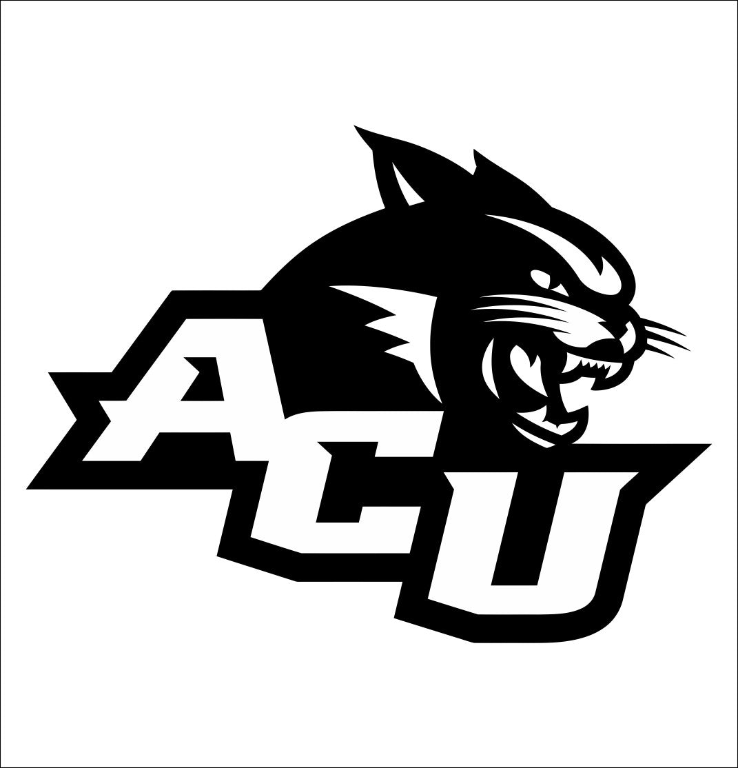 Abilene Christian Wildcats decal, car decal sticker, college football