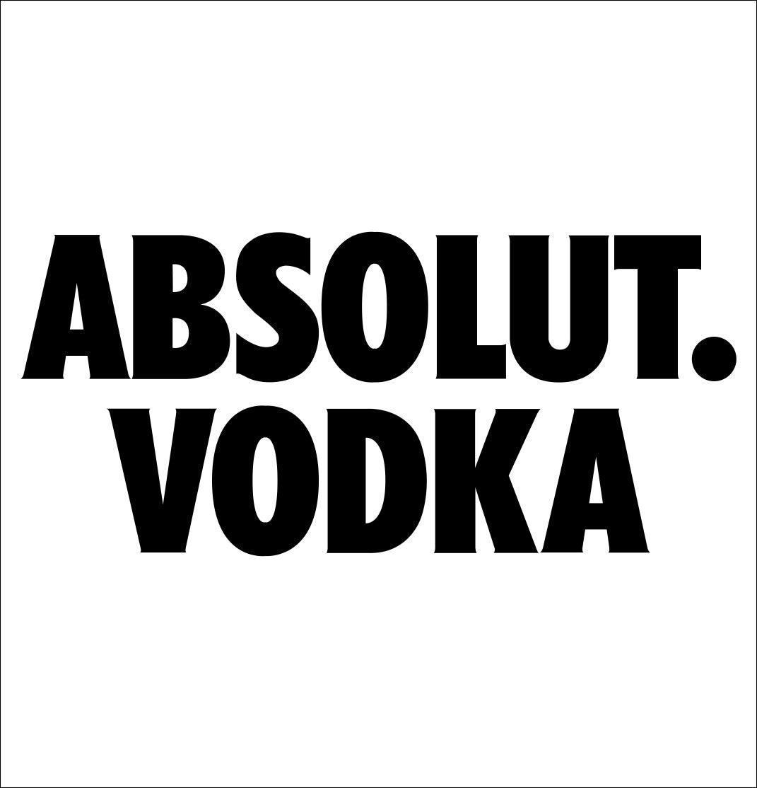 Absolut Vodka decal – North 49 Decals