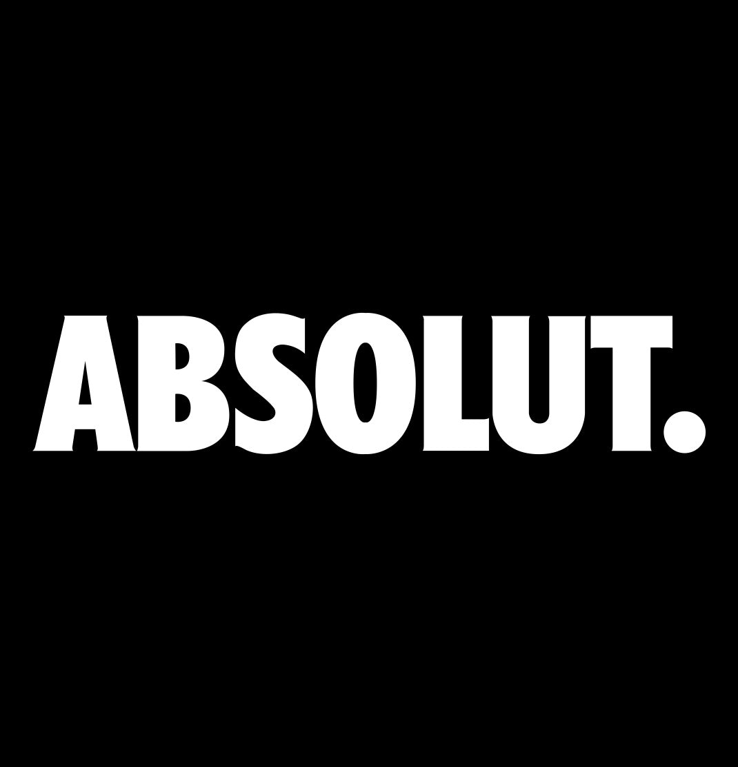 absolut decal, vodka decal, car decal, sticker