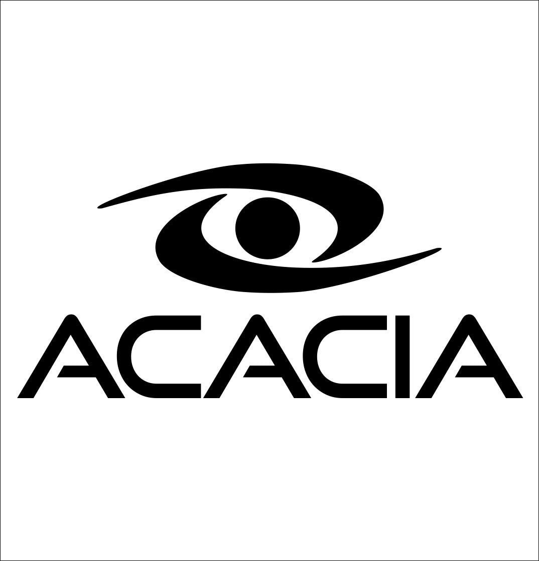 acacia decal, curling decal, car decal sticker