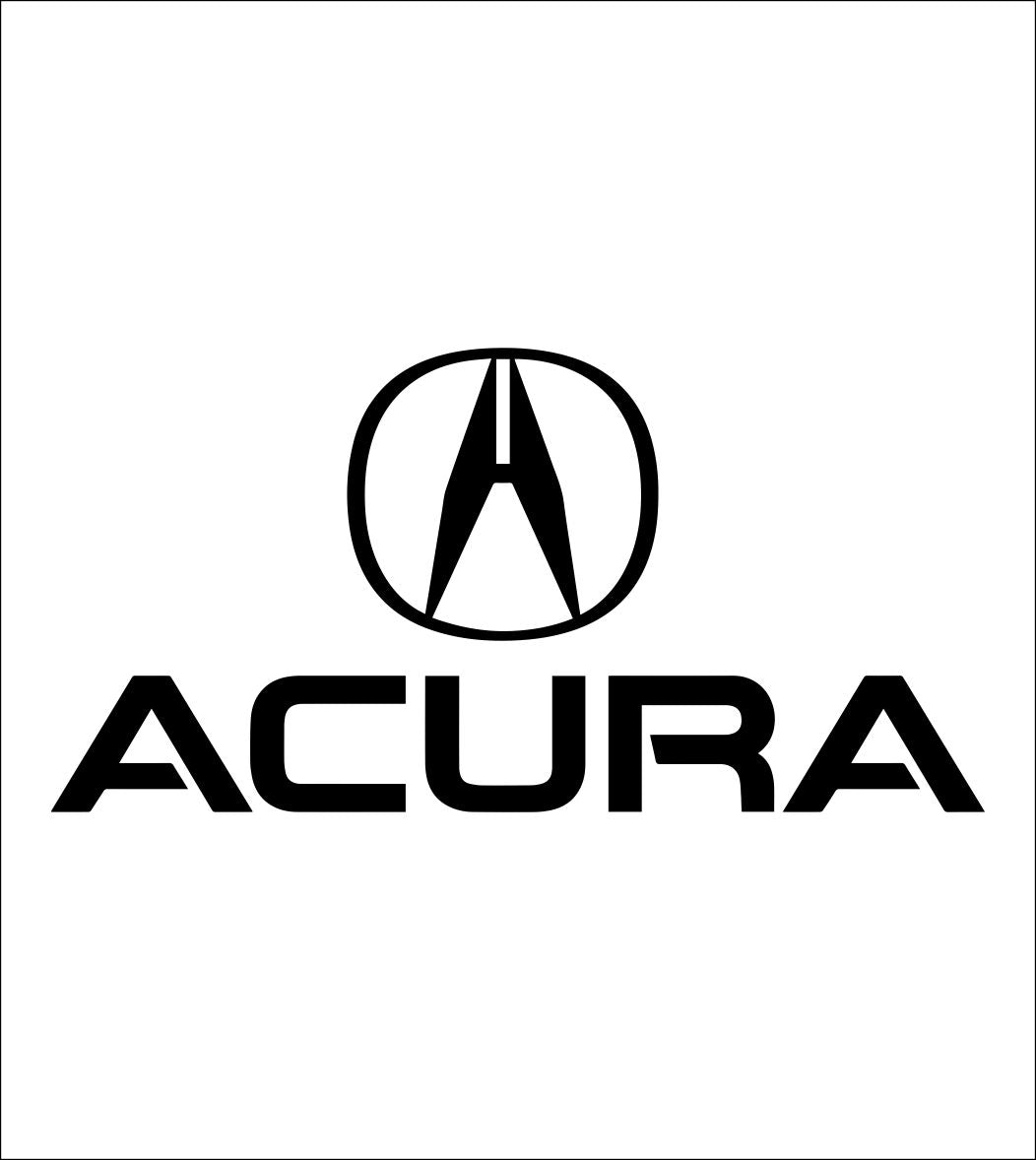 Acura decal, sticker, car decal