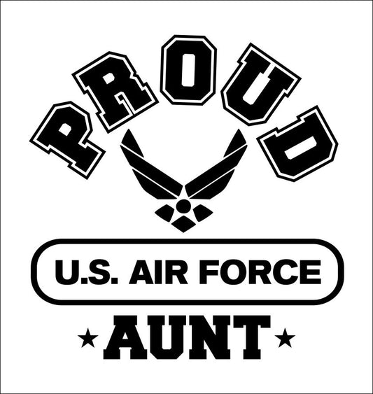 Proud US Airforce Aunt decal