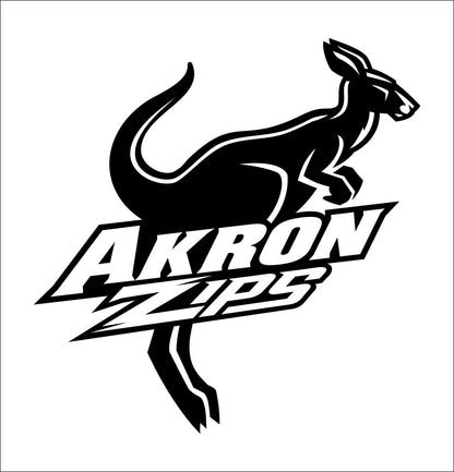 akron zips decal, car decal sticker, college football