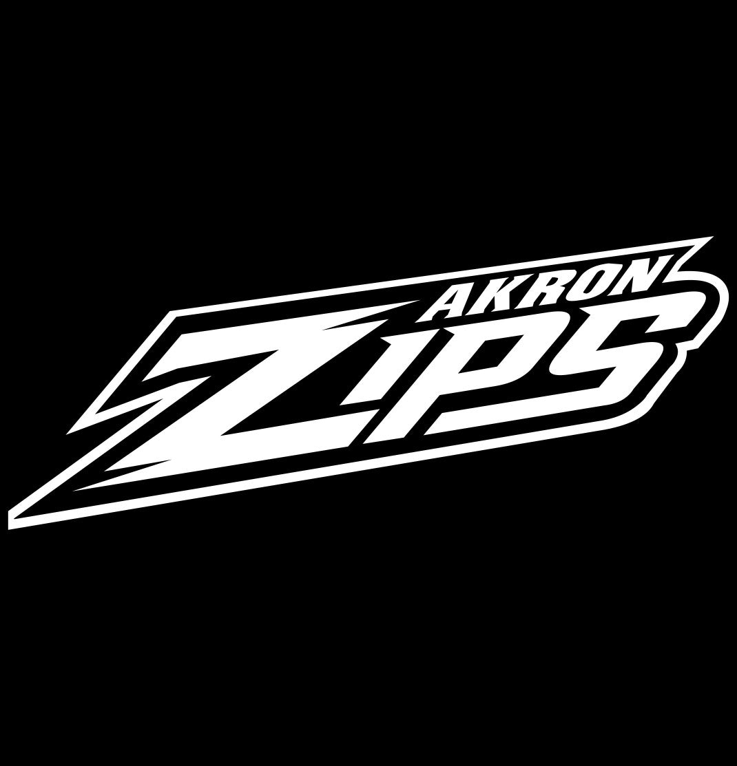 akron zips decal, car decal sticker, college football