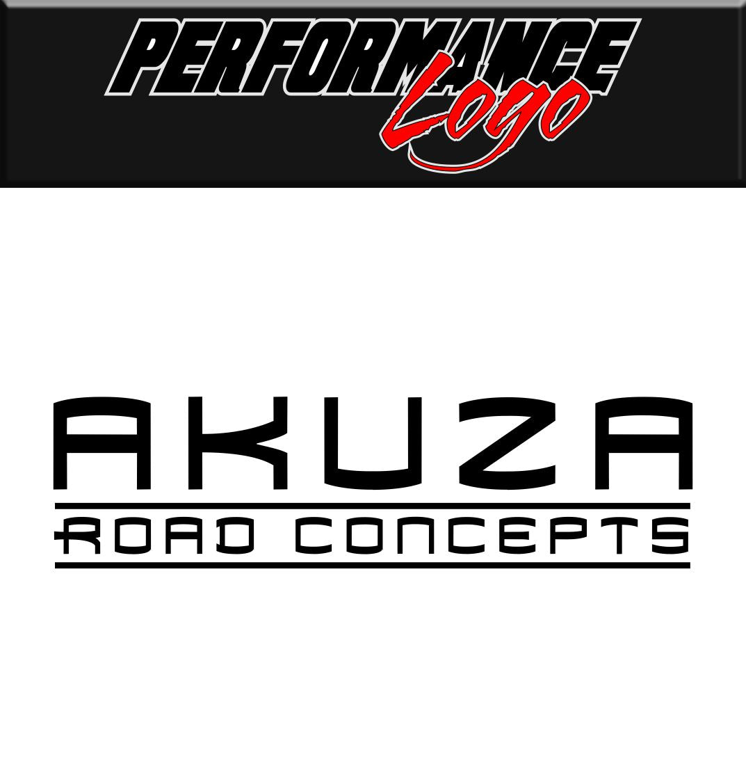 Akuza decal performance car decal vinyl sticker