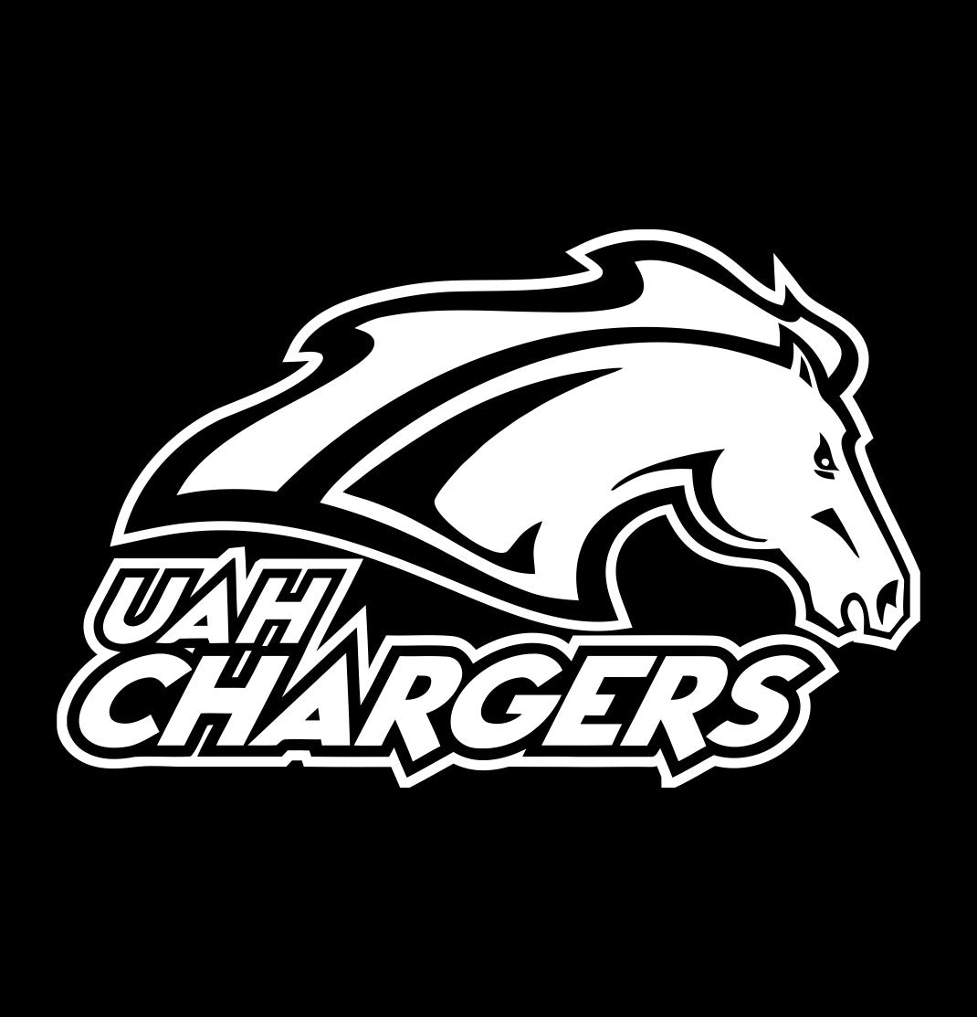 Alabama Huntsville Chargers decal, car decal sticker, college football