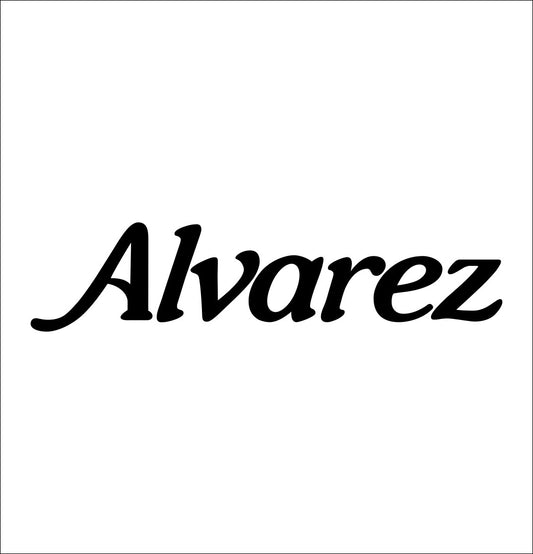 alvarez decal, music instrument decal, car decal sticker