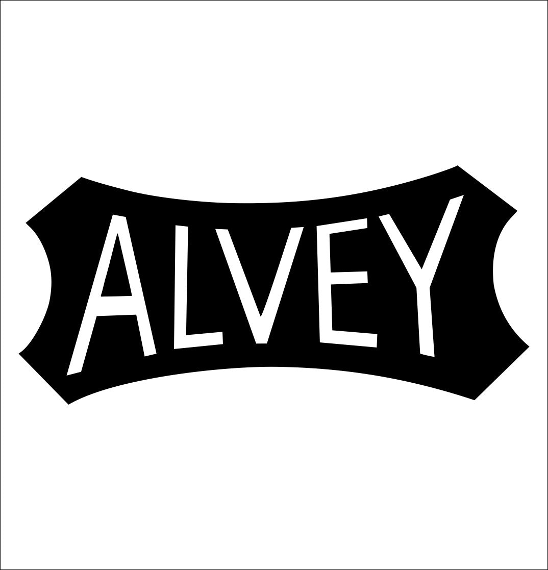 alvey decal, fishing hunting car decal sticker