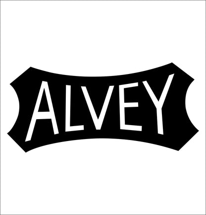 alvey decal, fishing hunting car decal sticker