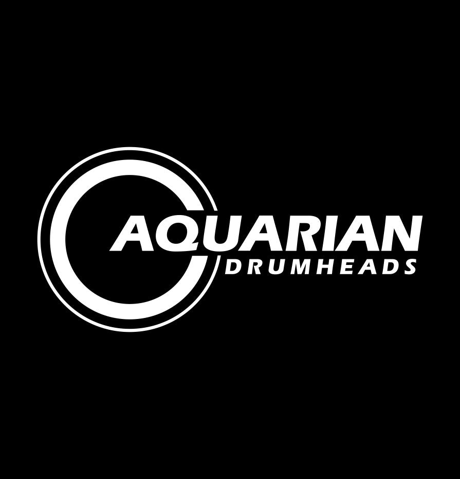 Aquarian Drumheads decal, music instrument decal, car decal sticker