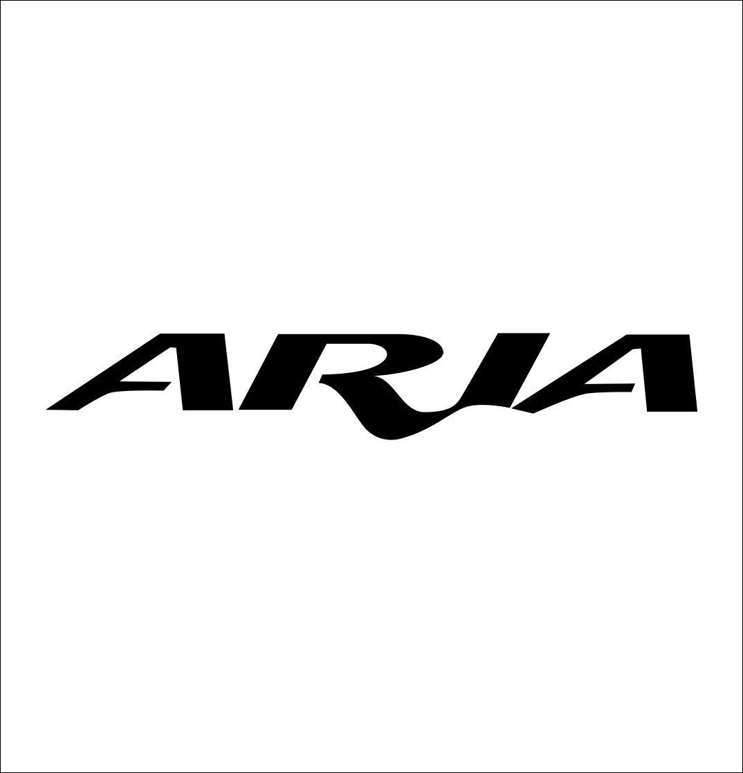 Aria decal, music instrument decal, car decal sticker