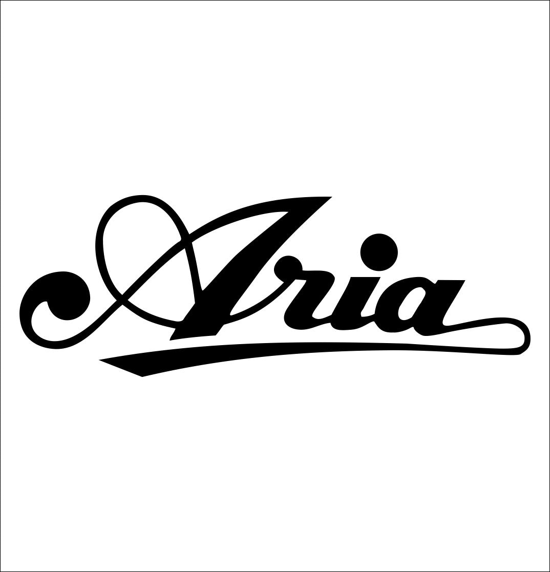 Aria decal, music instrument decal, car decal sticker