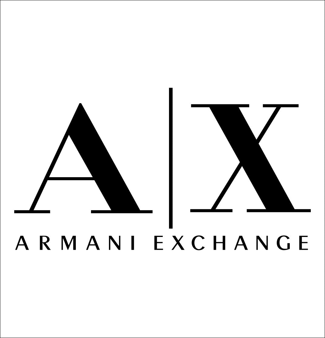 Armani Exchange decal, car decal sticker