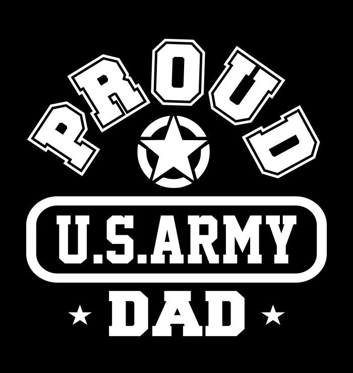 Proud US Army Dad decal