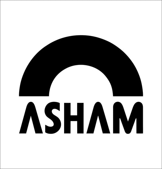 Asham decal, curling decal, car decal sticker