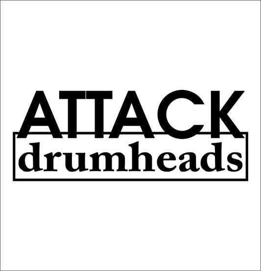 Attack Drumheads decal, music instrument decal, car decal sticker