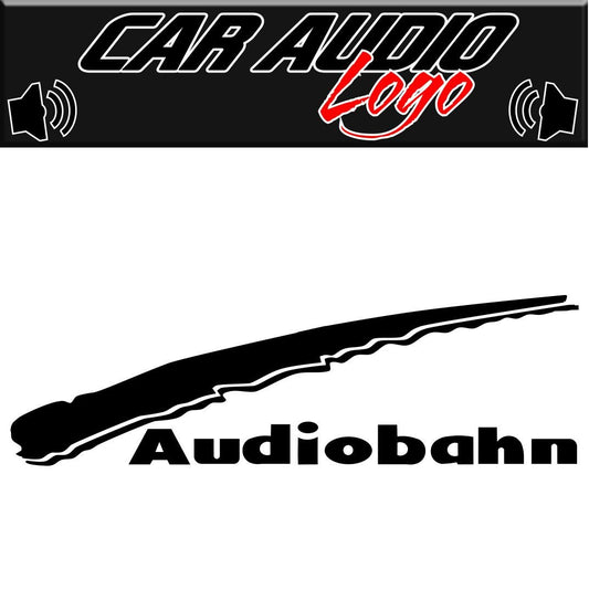 Audiobahn decal, sticker, audio decal