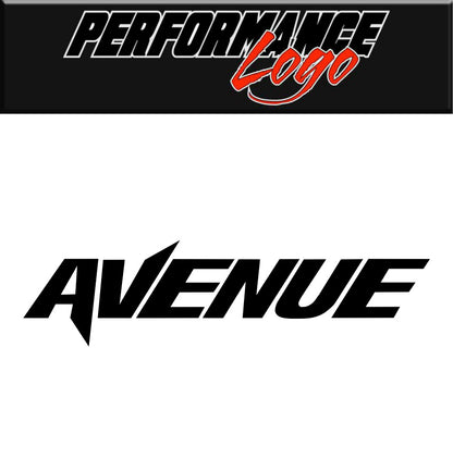 Avenue Wheels decal, performance car decal sticker